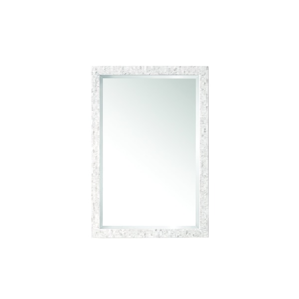 James Martin Vanities Callie 26in Mirror, White Mother of Pearl 725-M26-MOP - main